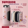 image:imageBentoheaven Kids Water Bottle Stainless Steel for Boys amp Girls OrangeRose Pink