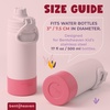 image:imageBentoheaven Silicone Water Bottle Boot  Noise amp Scratch Protector Sleeve for 3inch Diameter Bottles Tumbler amp Cup 1740 oz Bottom Protective Bumpers Water Bottle AccessoriesRose Pink