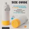 image:imageBentoheaven Silicone Water Bottle Boot  Noise amp Scratch Protector Sleeve for 3inch Diameter Bottles Tumbler amp Cup 1740 oz Bottom Protective Bumpers Water Bottle AccessoriesSunshine
