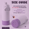 image:imageBentoheaven Silicone Water Bottle Boot  Noise amp Scratch Protector Sleeve for 3inch Diameter Bottles Tumbler amp Cup 1740 oz Bottom Protective Bumpers Water Bottle AccessoriesMauve