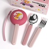 image:imageBentoheaven Kids Utensils Set with Case Reusable Fork amp Spoon DachshundCoral Pink