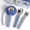 image:imageBentoheaven Kids Utensils Set with Case Reusable Fork amp Spoon DachshundIce Blue