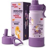 image:imageBentoheaven Kids Water Bottle Stainless Steel for Boys amp Girls OrangeMauve