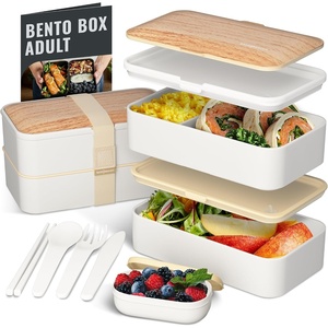 image:imageBentoheaven Bento Box Adult Stackable Lunch Box 40 oz Steel My HeartBright Light