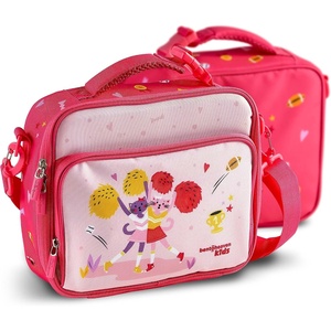 image:imageBentoheaven Bento Lunch Bag for Kids Large Insulated Tote GrayRose Pink
