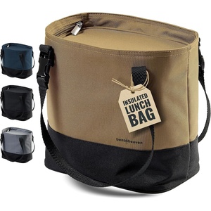 image:imageBentoheaven Insulated Lunch Bag for Work Women amp Men Cooler Tote BlueSahara Sand