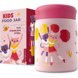 image:imageBentoheaven Kids Food Jar 10 oz Insulated Hot Food Container Rose PinkRose Pink